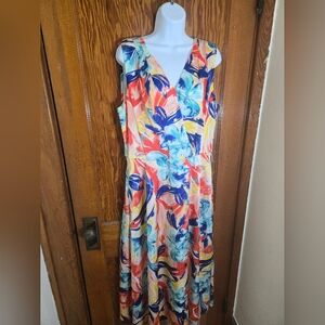 Tahari Colorful Dress Size 16